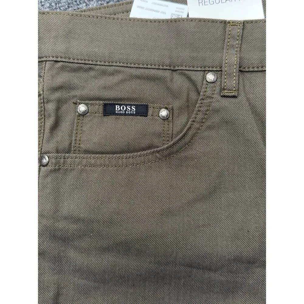 Hugo Boss Mens Jeans 34x36 Brown Regular Fit Straight Leg NWT NEW